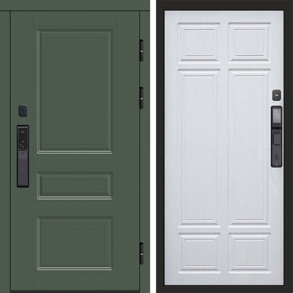 Входная дверь Termo-Door Смарт Орегон Green - Без серии Лиственница премиум