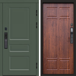 Входная дверь Termo-Door Смарт Орегон Green - Без серии Орех премиум