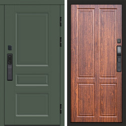 Входная дверь Termo-Door Смарт Орегон Green - Без серии Орех стандарт