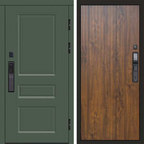 Входная дверь Termo-Door Смарт Орегон Green - Flat Дуб