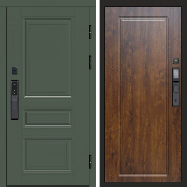 Входная дверь Termo-Door Смарт Орегон Green - Гранд Дуб