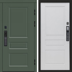 Входная дверь Termo-Door Смарт Орегон Green - Классика белое дерево