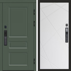 Входная дверь Termo-Door Смарт Орегон Green - Лучи белый