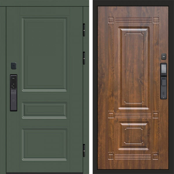 Входная дверь Termo-Door Смарт Орегон Green - Мадрид Дуб