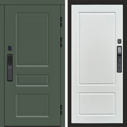 Входная дверь Termo-Door Смарт Орегон Green - Марсель Белый софт