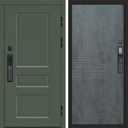 Входная дверь Termo-Door Смарт Орегон Green - Мастино Бетон темный