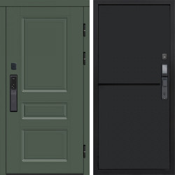Входная дверь Termo-Door Смарт Орегон Green - Нео Black