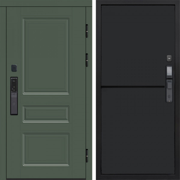 Входная дверь Termo-Door Смарт Орегон Green - Нео Black