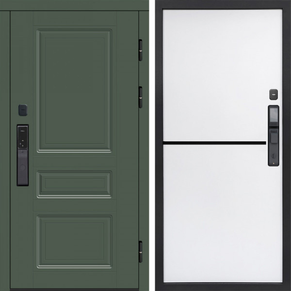 Входная дверь Termo-Door Смарт Орегон Green - Нео White