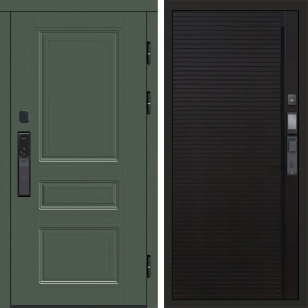 Входная дверь Termo-Door Смарт Орегон Green - Porte black