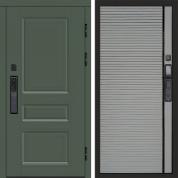 Входная дверь Termo-Door Смарт Орегон Green - Porte Grey софт