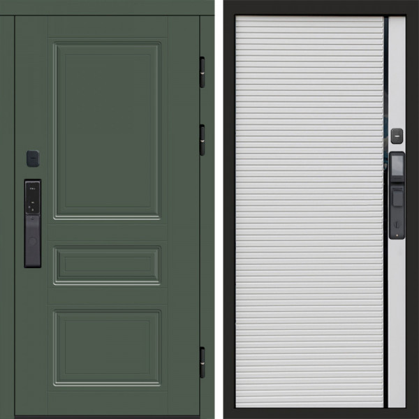 Входная дверь Termo-Door Смарт Орегон Green - Porte white