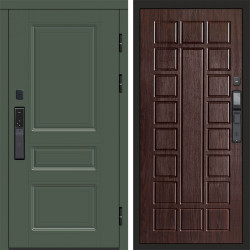 Входная дверь Termo-Door Смарт Орегон Green - Престиж венге