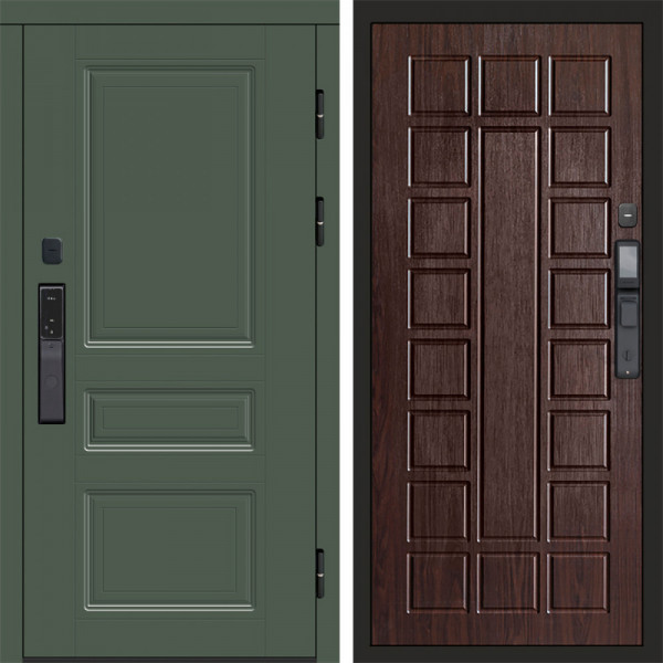 Входная дверь Termo-Door Смарт Орегон Green - Престиж венге