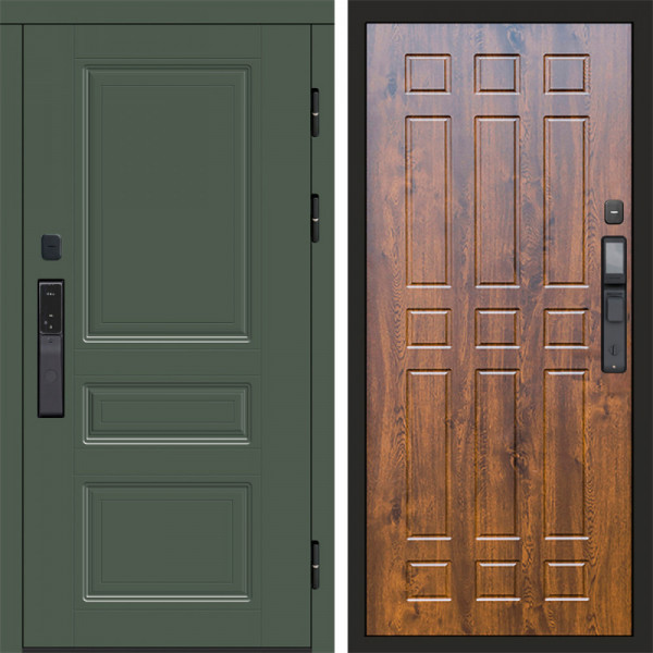 Входная дверь Termo-Door Смарт Орегон Green - Спарта дуб