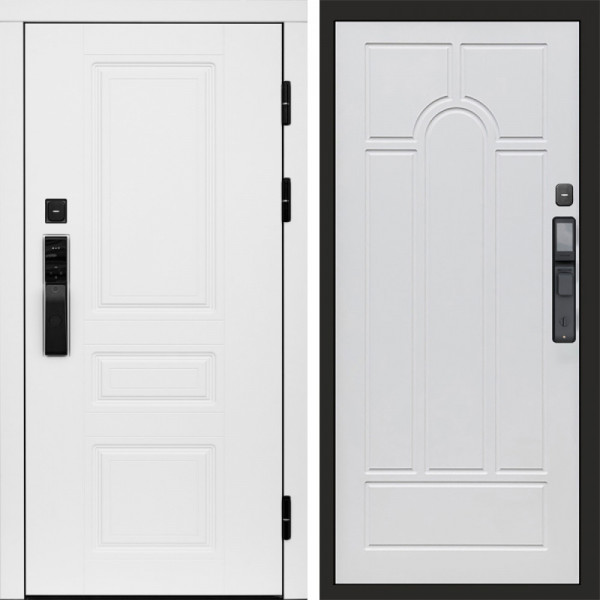 Входная дверь Termo-Door Смарт Орегон White - Арка белое дерево