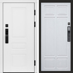 Входная дверь Termo-Door Смарт Орегон White - Без серии Лиственница премиум