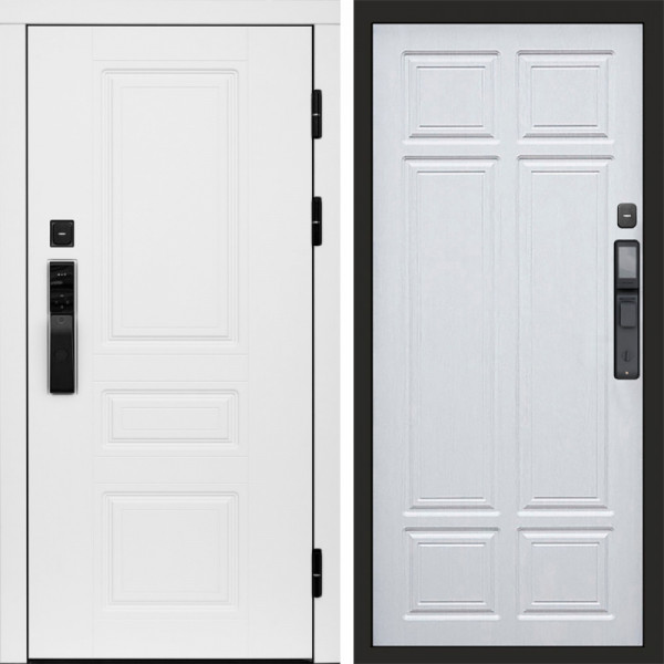 Входная дверь Termo-Door Смарт Орегон White - Без серии Лиственница премиум