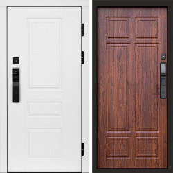 Входная дверь Termo-Door Смарт Орегон White - Без серии Орех премиум