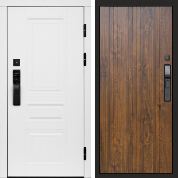 Входная дверь Termo-Door Смарт Орегон White - Flat Дуб
