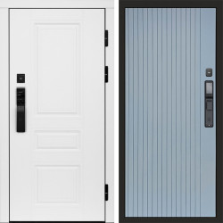 Входная дверь Termo-Door Смарт Орегон White - Flat Grey софт