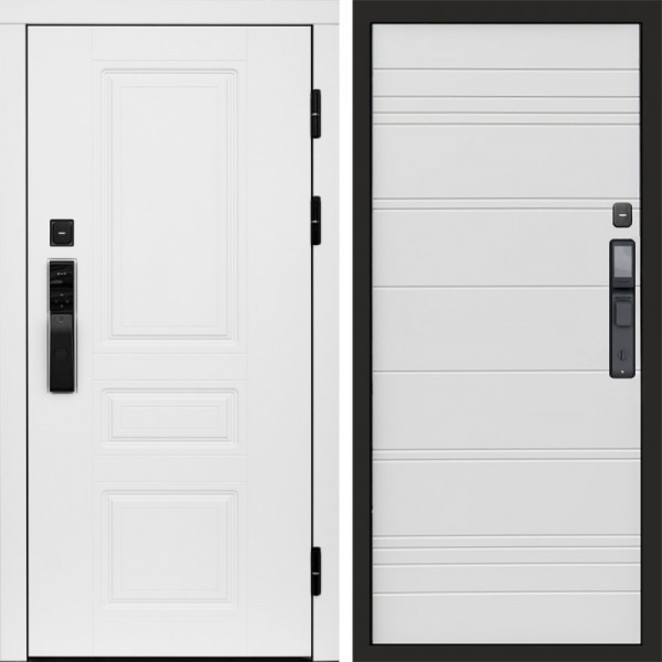 Входная дверь Termo-Door Смарт Орегон White - Лучи White line