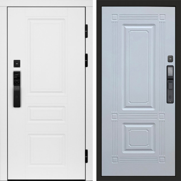 Входная дверь Termo-Door Смарт Орегон White - Мадрид Белый софт