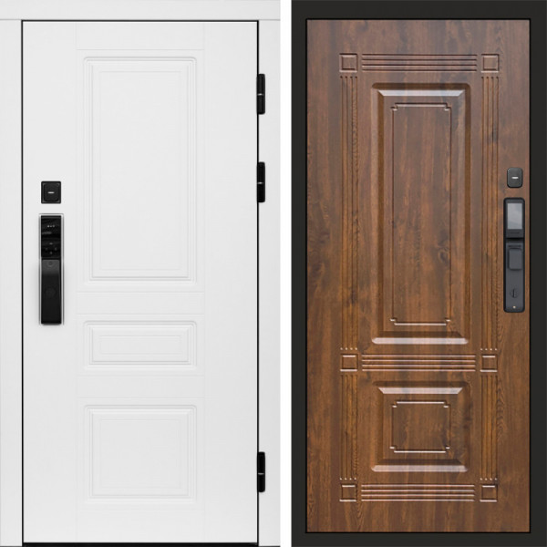 Входная дверь Termo-Door Смарт Орегон White - Мадрид Дуб