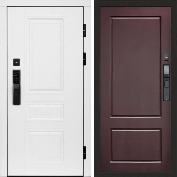 Входная дверь Termo-Door Смарт Орегон White - Марсель Шоколад