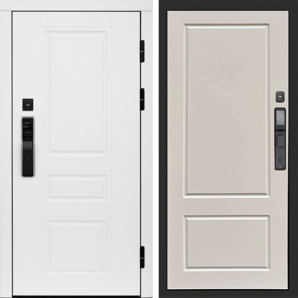 Входная дверь Termo-Door Смарт Орегон White - Марсель Слоновая кость
