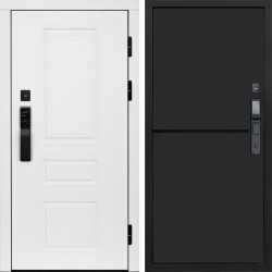 Входная дверь Termo-Door Смарт Орегон White - Нео Black