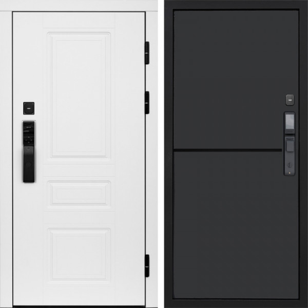 Входная дверь Termo-Door Смарт Орегон White - Нео Графит