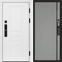 Входная дверь Termo-Door Смарт Орегон White - Porte Grey софт