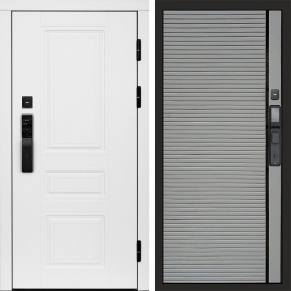 Входная дверь Termo-Door Смарт Орегон White - Porte Grey софт
