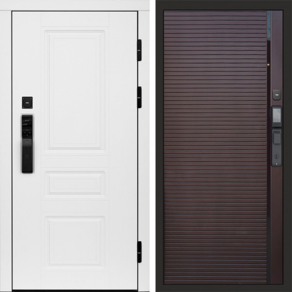 Входная дверь Termo-Door Смарт Орегон White - Porte Шоколад