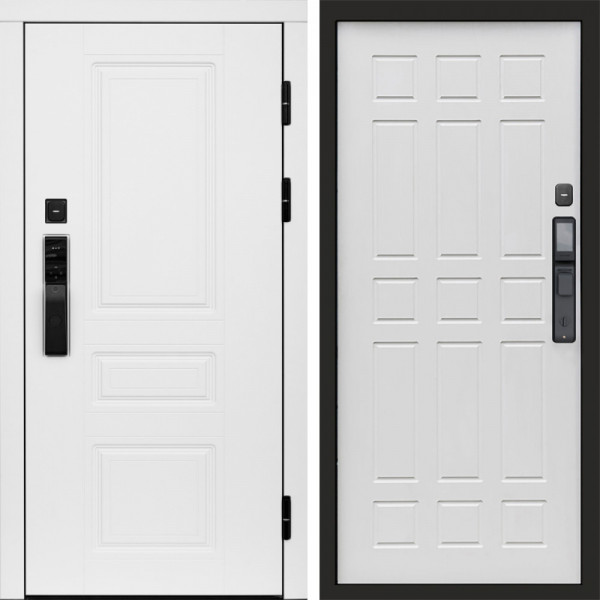 Входная дверь Termo-Door Смарт Орегон White - Спарта белое дерево