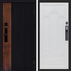 Входная дверь Termo-Door Смарт Престиж - Арка белое дерево