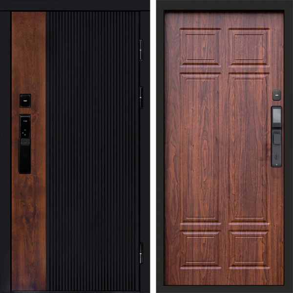 Входная дверь Termo-Door Смарт Престиж - Без серии Орех премиум