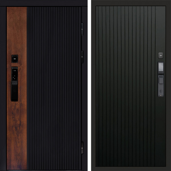 Входная дверь Termo-Door Смарт Престиж - Flat Черный кварц