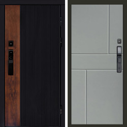 Входная дверь Termo-Door Смарт Престиж - Горизонт Grey софт