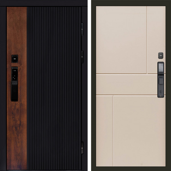 Входная дверь Termo-Door Смарт Престиж - Горизонт Слоновая кость
