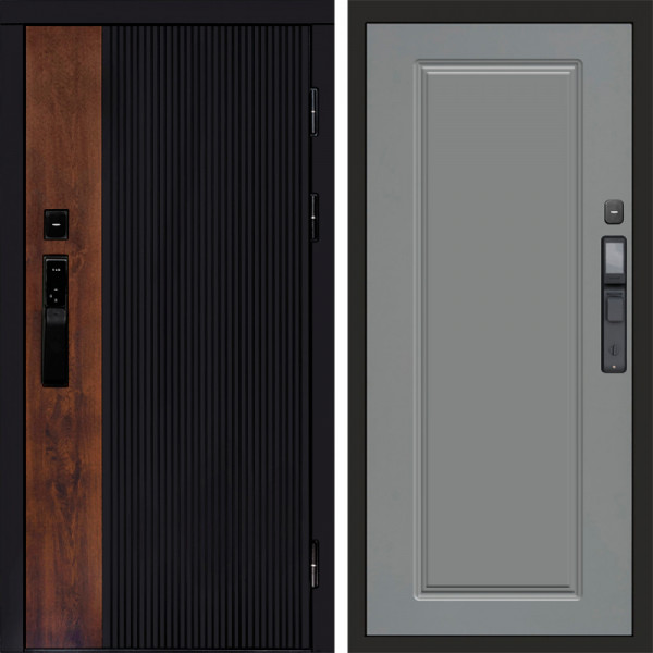 Входная дверь Termo-Door Смарт Престиж - Гранд Grey софт