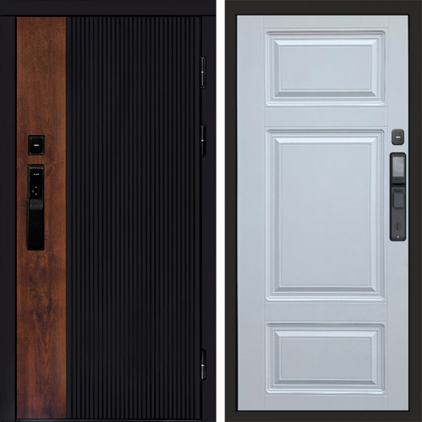 Входная дверь Termo-Door Смарт Престиж - Лион Белый софт