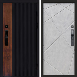 Входная дверь Termo-Door Смарт Престиж - Лучи бетон светлый