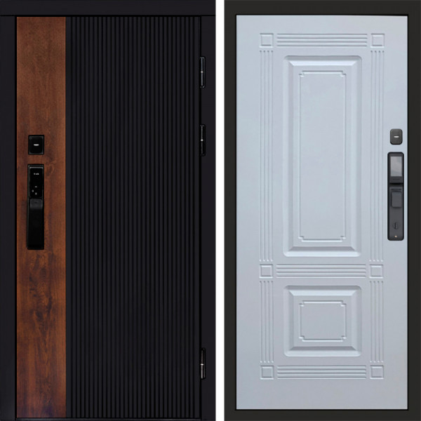 Входная дверь Termo-Door Смарт Престиж - Мадрид Белый софт