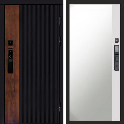 Входная дверь Termo-Door Смарт Престиж - Зеркало Фацет Белый софт