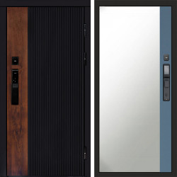 Входная дверь Termo-Door Смарт Престиж - Зеркало Фацет Grey софт