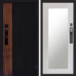 Входная дверь Termo-Door Смарт Престиж - Зеркало Триумф лиственница