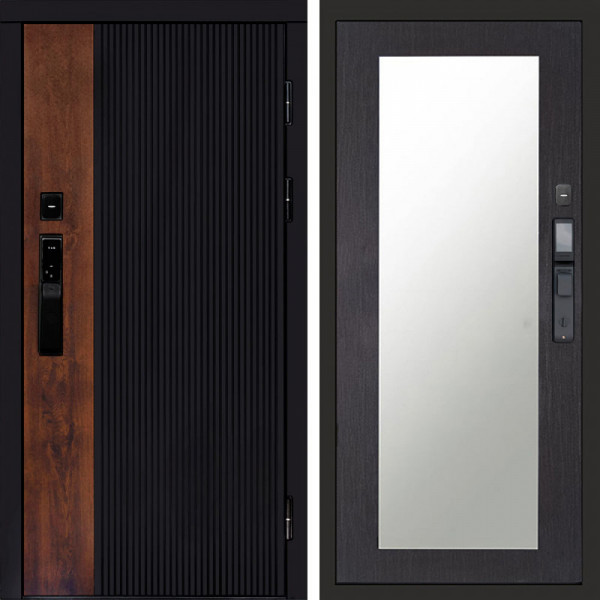 Входная дверь Termo-Door Смарт Престиж - Зеркало Триумф венге