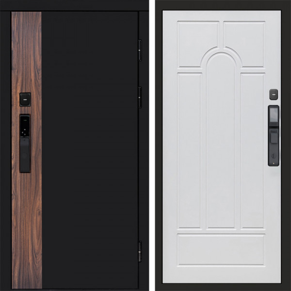 Входная дверь Termo-Door Смарт Тор - Арка белое дерево